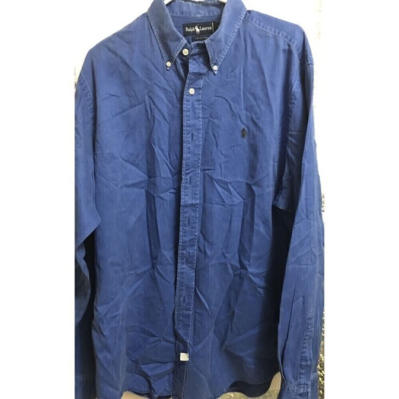 Ralph Lauren Other - Ralph Lauren  Long Sleeve Blue  Dress Shirt Big Relaxed Fit XL